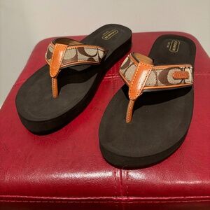 COACH new authentic flip flops